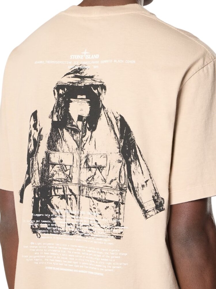 Stone Island STONE ISLAND ORGANIC COTTON JERSEY ARCHIVIO T-SHIRT DESERT