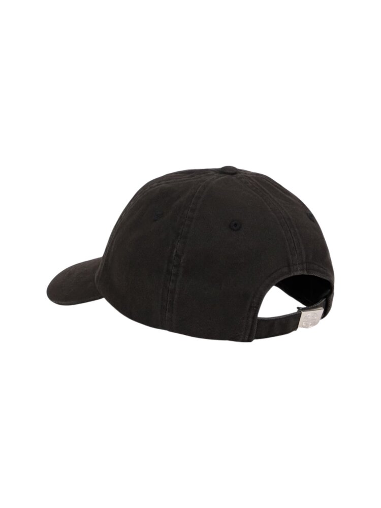 Stone Island STONE ISLAND BRUSHED COTTON GABARDINE CAP BLACK