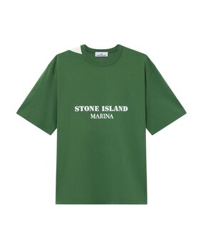 Stone Island STONE ISLAND MARINA ORGANIC JERSEY T-SHIRT QUARTZ GREEN