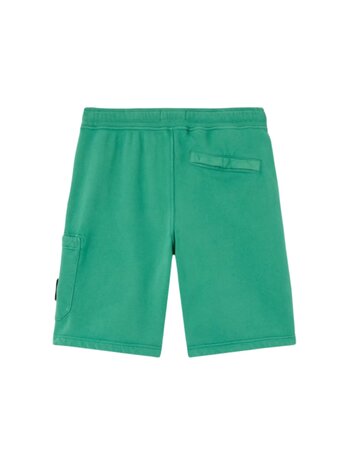Stone Island STONE ISLAND COTTON FLEECE SHORTS MALACHITE