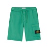 Stone Island STONE ISLAND COTTON FLEECE SHORTS MALACHITE