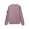 Stone Island STONE ISLAND MALFILÉ FLEECE 'OLD' EFFECT SWEATER PURPLE GREY