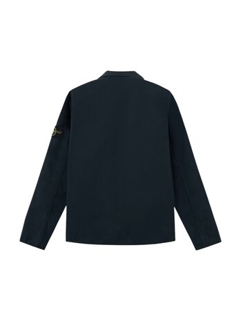 Stone Island STONE ISLAND STRETCH ORGANIC TWILL OVERSHIRT NAVY