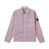 Stone Island STONE ISLAND STRETCH ORGANIC TWILL OVERSHIRT PURPLE GREY