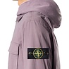 Stone Island STONE ISLAND STRETCH ORGANIC TWILL OVERSHIRT PURPLE GREY