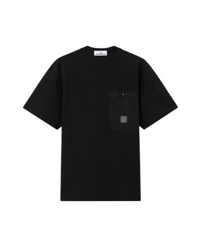 Stone Island STONE ISLAND COMBED ORGANIC COTTON T-SHIRT ZWART