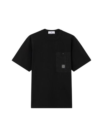 Stone Island STONE ISLAND COMBED ORGANIC COTTON T-SHIRT ZWART