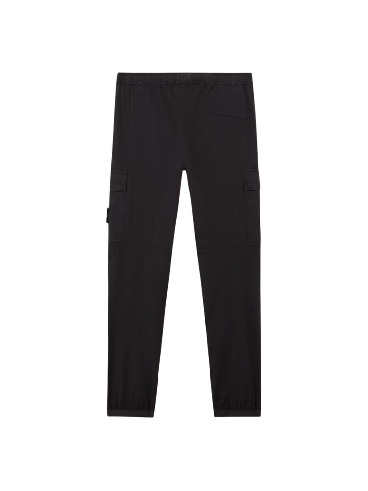 Stone Island STONE ISLAND STRETCH TELA PARACADUTE CARGO PANTS BLACK