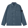 Stone Island STONE ISLAND LIGHT BULL DENIM INDIGO-TC OVERSHIRT INDIGO BLUE