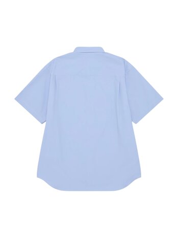 Comme des Garcons Homme COMME DES GARÇONS HOMME MIX PANEL SHORT SLEEVE SHIRT SAX/MIX