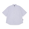 Comme des Garcons Homme COMME DES GARÇONS HOMME STRIPED SHORT SLEEVE SHIRT WHITE/NAVY