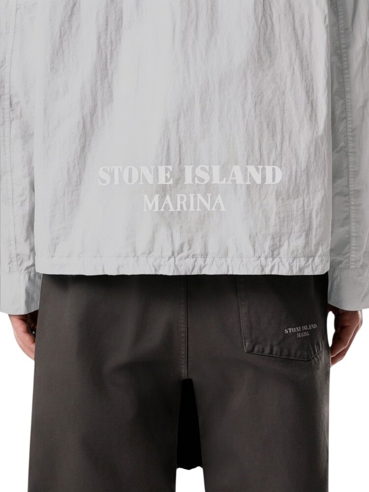 Stone Island STONE ISLAND MARINA BRUSHED NYLON-TC GRAVEL GREY Stone Island STONE ISLAND MARINA BRUSHED NYLON-TC GRAVEL GREY
