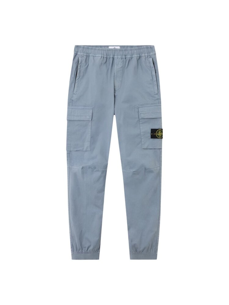 Stone Island STONE ISLAND REGULAR TAPERED CARGO PANTS AVIO BLUE Stone Island STONE ISLAND REGULAR TAPERED CARGO PANTS AVIO BLUE