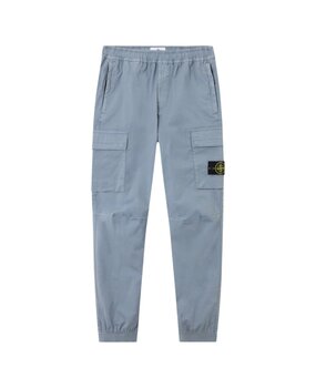 Stone Island STONE ISLAND REGULAR TAPERED CARGO PANTS AVIO BLUE