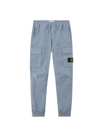 Stone Island STONE ISLAND REGULAR TAPERED CARGO PANTS AVIO BLUE Stone Island STONE ISLAND REGULAR TAPERED CARGO PANTS AVIO BLUE