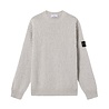Stone Island STONE ISLAND SPECKLED COTTON PULLOVER PEARL GREY Stone Island STONE ISLAND SPECKLED COTTON PULLOVER PEARL GREY