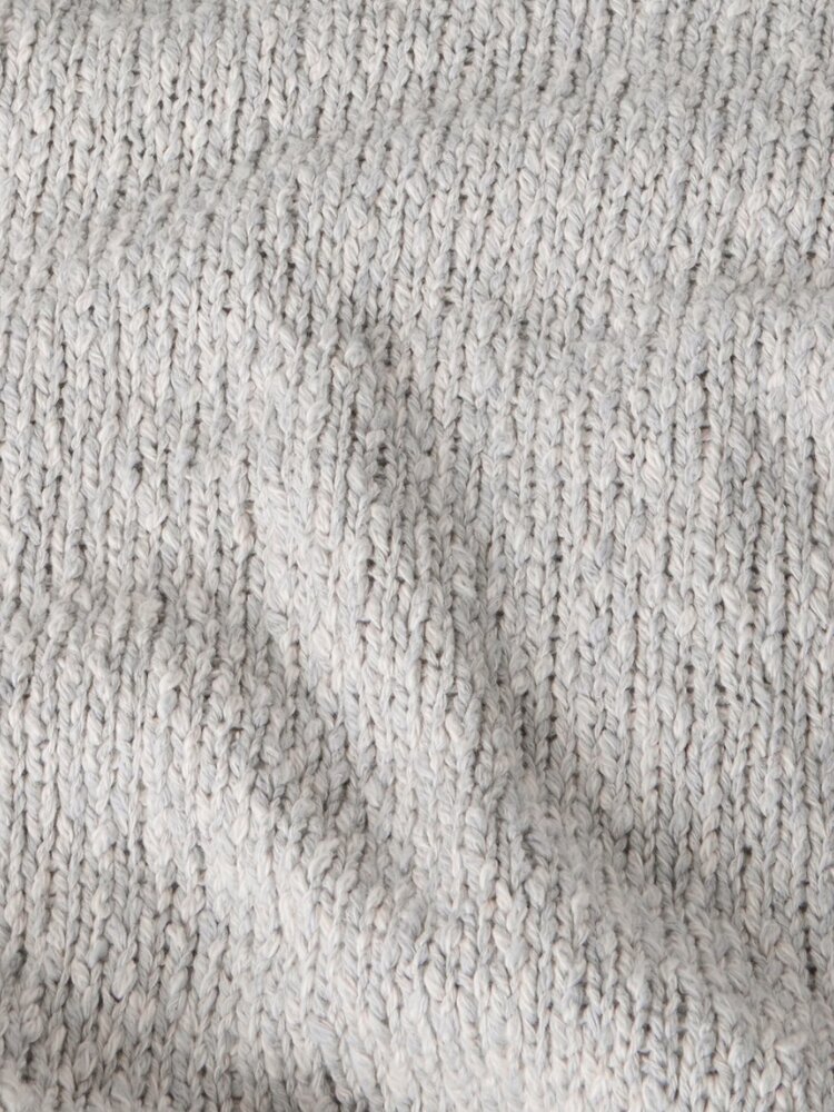 Stone Island STONE ISLAND SPECKLED COTTON PULLOVER PEARL GREY