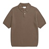 Norse Projects NORSE PROJECTS ANHOLT COTTON CREPE POLO WALNUT BROWN Norse Projects NORSE PROJECTS ANHOLT COTTON CREPE POLO WALNUT BROWN