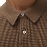 Norse Projects NORSE PROJECTS ANHOLT COTTON CREPE POLO WALNUT BROWN Norse Projects NORSE PROJECTS ANHOLT COTTON CREPE POLO WALNUT BROWN