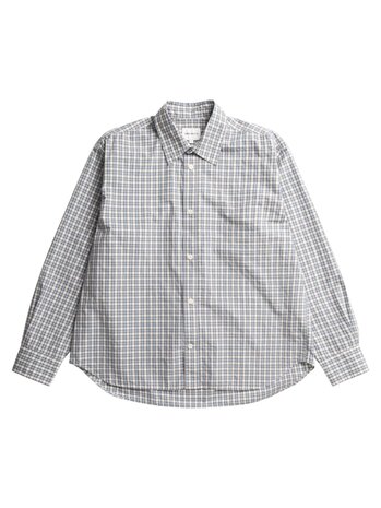 Norse Projects NORSE PROJECTS FALSTER FINE OVERSIZED CHECK SHIRT CERULEAN