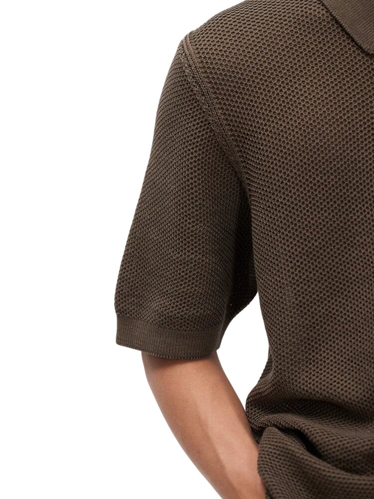 Norse Projects NORSE PROJECTS FREDENSBORG SHIRT SHORT SLEEVE TURKISH COFFEE