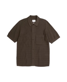 Norse Projects NORSE PROJECTS FREDENSBORG SHIRT SHORT SLEEVE TURKISH COFFEE