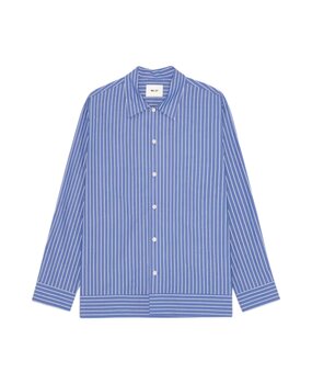 NN07 NN.07 REED SHIRT AQUA STRIPE