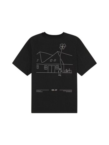 NN07 NN.07 JETT PRINT T-SHIRT BLACK NN07 NN.07 JETT PRINT T-SHIRT BLACK