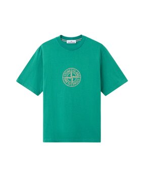Stone Island STONE ISLAND ORGANIC COTTON JERSEY MALACHITE Stone Island STONE ISLAND ORGANIC COTTON JERSEY MALACHITE