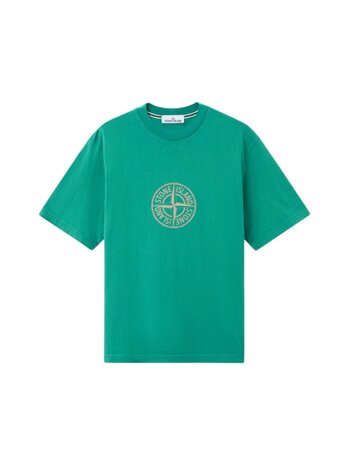 Stone Island STONE ISLAND ORGANIC COTTON JERSEY MALACHITE Stone Island STONE ISLAND ORGANIC COTTON JERSEY MALACHITE