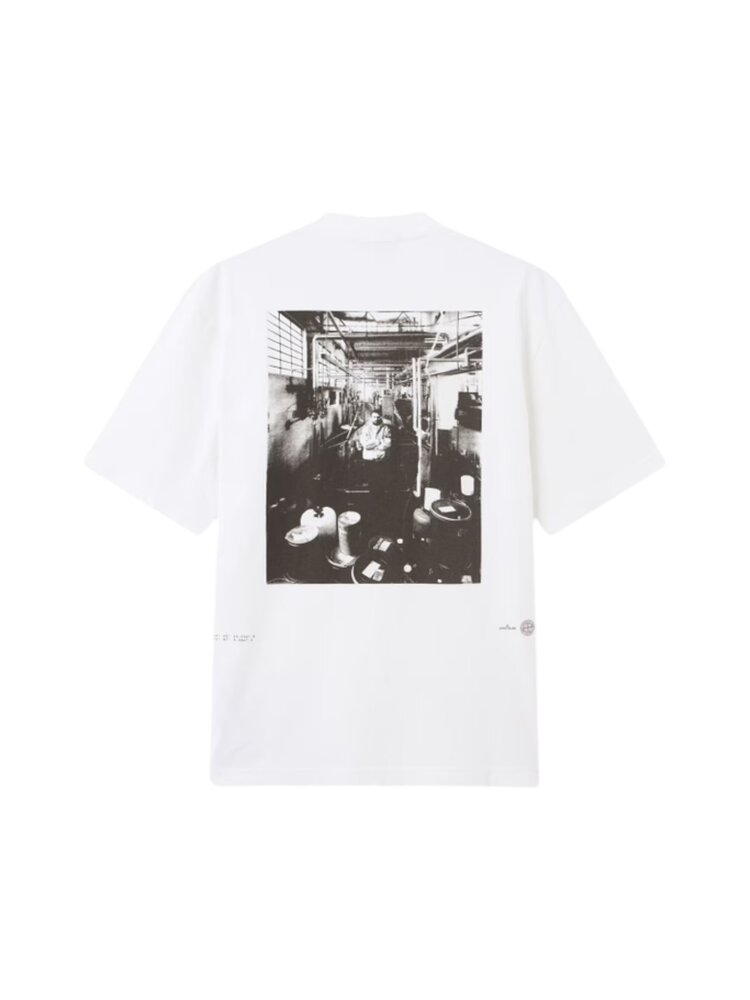 Stone Island STONE ISLAND CARLO RIVETTI BACKPRINT T-SHIRT WHITE Stone Island STONE ISLAND CARLO RIVETTI BACKPRINT T-SHIRT WHITE
