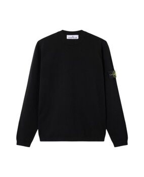 Stone Island STONE ISLAND MICRO STITCH PULLOVER BLACK Stone Island STONE ISLAND MICRO STITCH PULLOVER BLACK