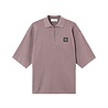 Stone Island STONE ISLAND LIGHT RAW HAND ORGANIC COTTON POLO PURPLE GREY Stone Island STONE ISLAND LIGHT RAW HAND ORGANIC COTTON POLO PURPLE GREY