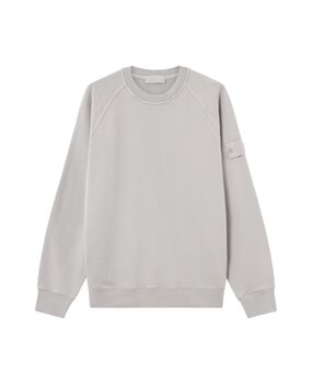Stone Island STONE ISLAND GHOST HEAVY COTTON SWEATER GREY Stone Island STONE ISLAND GHOST HEAVY COTTON SWEATER GREY