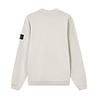 Stone Island STONE ISLAND MALFILÉ FLEECE 'OLD' EFFECT SWEATER PEARL GREY Stone Island STONE ISLAND MALFILÉ FLEECE 'OLD' EFFECT SWEATER PEARL GREY