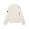 Stone Island STONE ISLAND MESH STITCH COTTON SWEATER IVORY Stone Island STONE ISLAND MESH STITCH COTTON SWEATER IVORY
