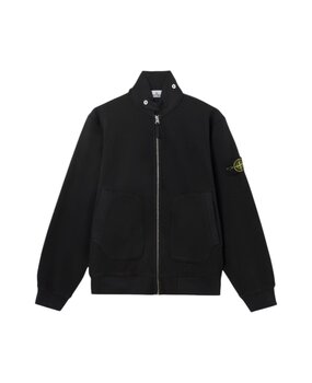 Stone Island STONE ISLAND MESH STITCH ORGANIC COTTON FLEECE SWEATVEST BLACK Stone Island STONE ISLAND MESH STITCH ORGANIC COTTON FLEECE SWEATVEST BLACK