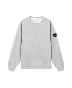 Stone Island STONE ISLAND MÉLANGE FLEECE SWEATER GREY Stone Island STONE ISLAND MÉLANGE FLEECE SWEATER GREY
