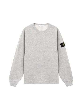 Stone Island STONE ISLAND MÉLANGE FLEECE SWEATER GREY Stone Island STONE ISLAND MÉLANGE FLEECE SWEATER GREY