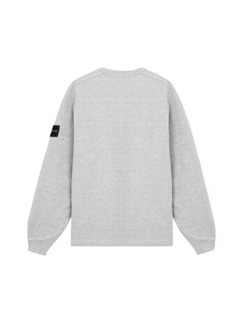 Stone Island STONE ISLAND MÉLANGE FLEECE SWEATER GREY Stone Island STONE ISLAND MÉLANGE FLEECE SWEATER GREY