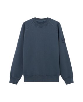Stone Island STONE ISLAND GHOST HEAVY COTTON SWEATER SLATE BLUE Stone Island STONE ISLAND GHOST HEAVY COTTON SWEATER SLATE BLUE