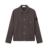 Stone Island STONE ISLAND COTTON CANVAS JACK CHARCOAL GREY Stone Island STONE ISLAND COTTON CANVAS JACK CHARCOAL GREY