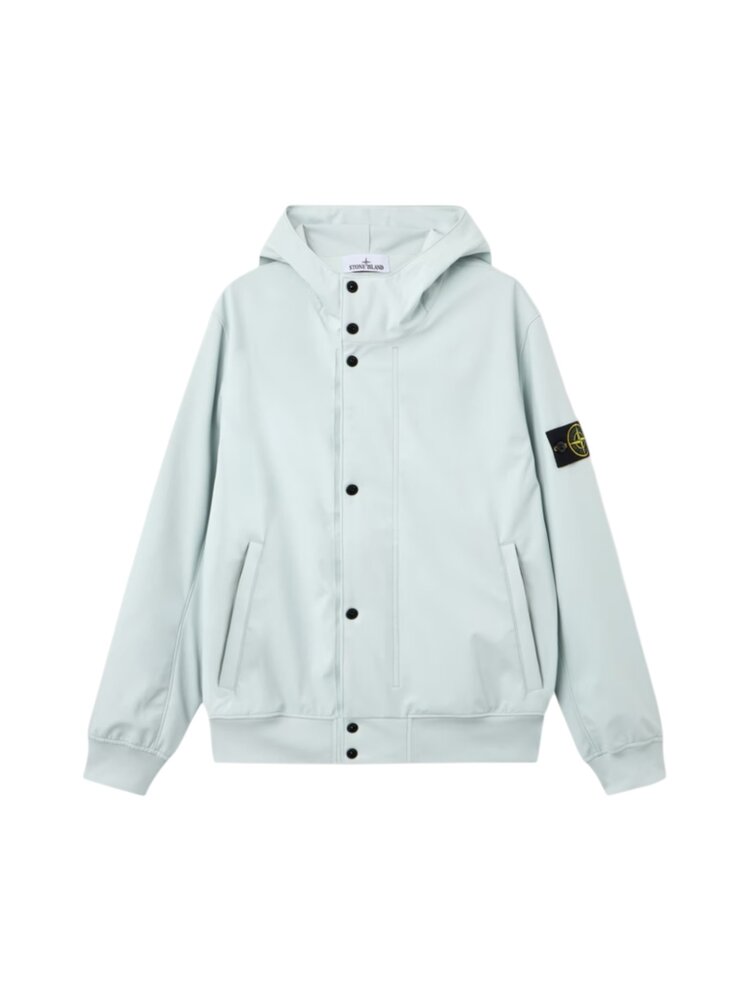 Stone Island STONE ISLAND LIGHT SOFT SHELL-R DUST BLUE Stone Island STONE ISLAND LIGHT SOFT SHELL-R DUST BLUE