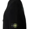 Stone Island STONE ISLAND RIBBED ORGANIC COTTON CARDIGAN BLACK Stone Island STONE ISLAND RIBBED ORGANIC COTTON CARDIGAN BLACK