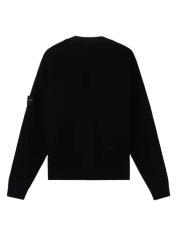 Stone Island STONE ISLAND RIBBED ORGANIC COTTON CARDIGAN BLACK Stone Island STONE ISLAND RIBBED ORGANIC COTTON CARDIGAN BLACK