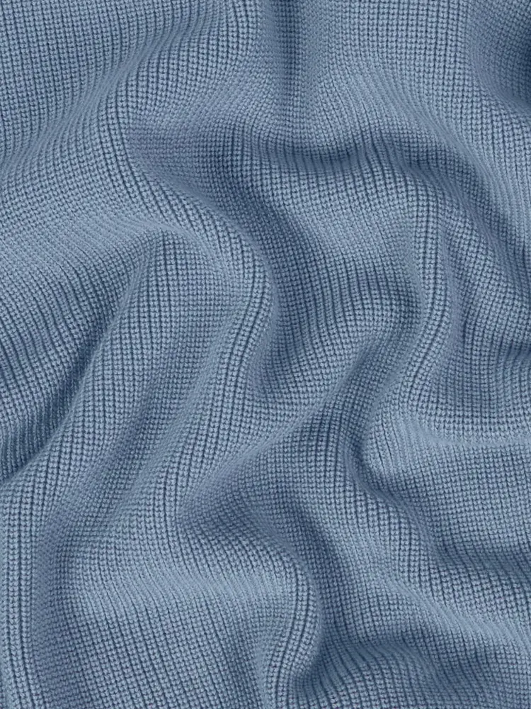Stone Island STONE ISLAND RIBBED V-NECK CARDIGAN BLUE Stone Island STONE ISLAND RIBBED V-NECK CARDIGAN BLUE
