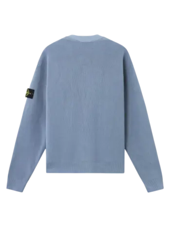 Stone Island STONE ISLAND RIBBED V-NECK CARDIGAN BLUE Stone Island STONE ISLAND RIBBED V-NECK CARDIGAN BLUE