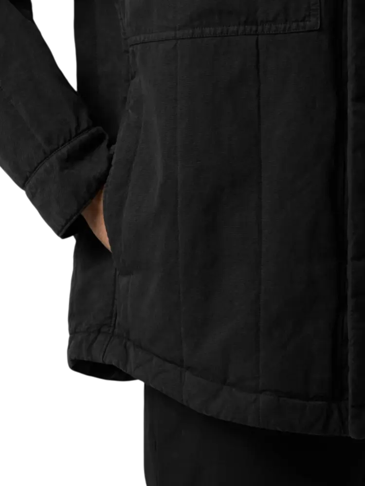 Stone Island STONE ISLAND GHOST COTTON LINEN QUILTED-TC BLACK Stone Island STONE ISLAND GHOST COTTON LINEN QUILTED-TC BLACK
