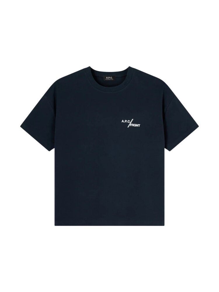 A.P.C. A.P.C. FRGMT. RENONCMENT T-SHIRT DARK NAVY A.P.C. A.P.C. FRGMT. RENONCMENT T-SHIRT DARK NAVY