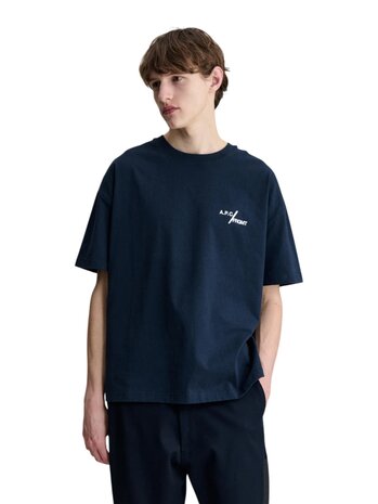 A.P.C. A.P.C. FRGMT. RENONCMENT T-SHIRT DARK NAVY A.P.C. A.P.C. FRGMT. RENONCMENT T-SHIRT DARK NAVY